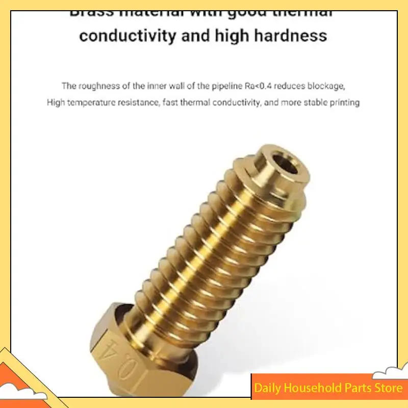 Kit Nosel Printer 3D untuk Anycubic Kobra 2 - Termasuk 5 Buah Nozel Baja Keras + 5 Buah Nozel Kuningan 0.4Mm PANAS!