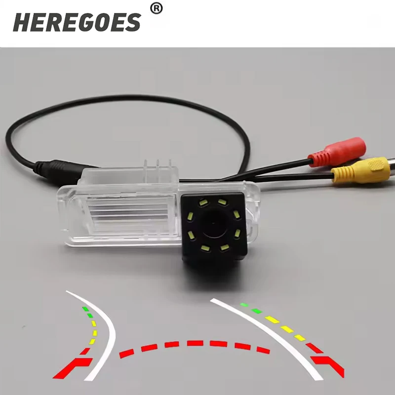 For VW Polo V (6R) Golf 6 VI Passat CC Magotan HD Wireless Car CCD Rear Camera Fisheye 8 12 led dynamic Night Vision waterproof