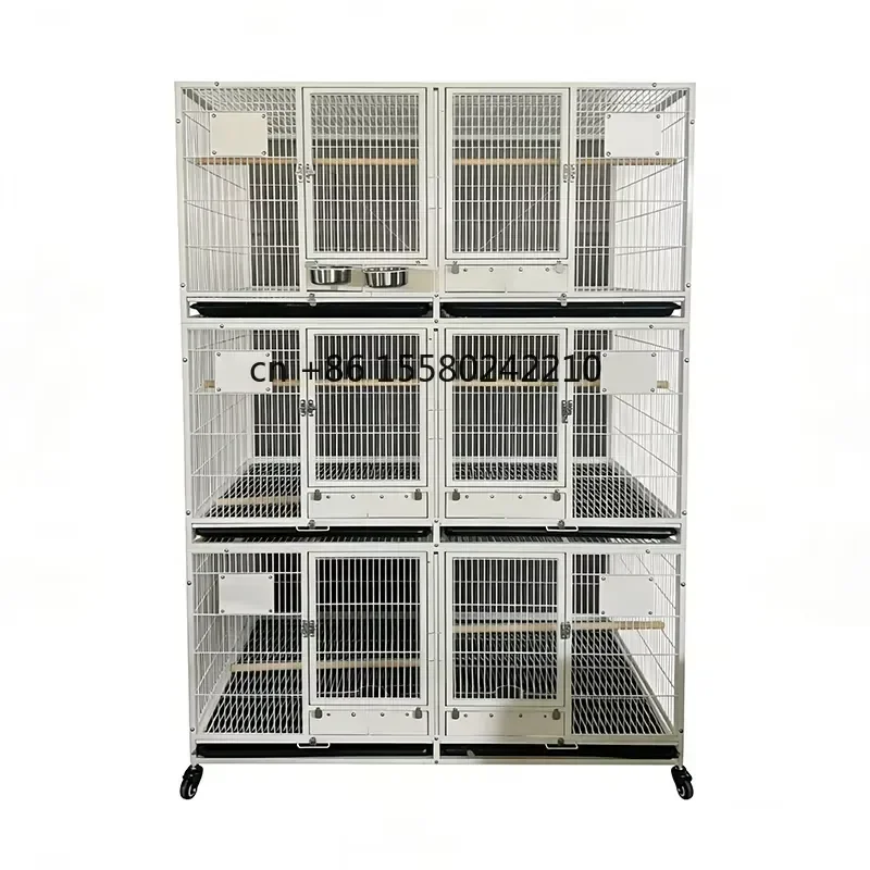 2026 hot Easy to Clean Parrot Cage Customizable Bird Breeding Cage Large Bird Cages Stable Structure for Bird Cage Jaulas
