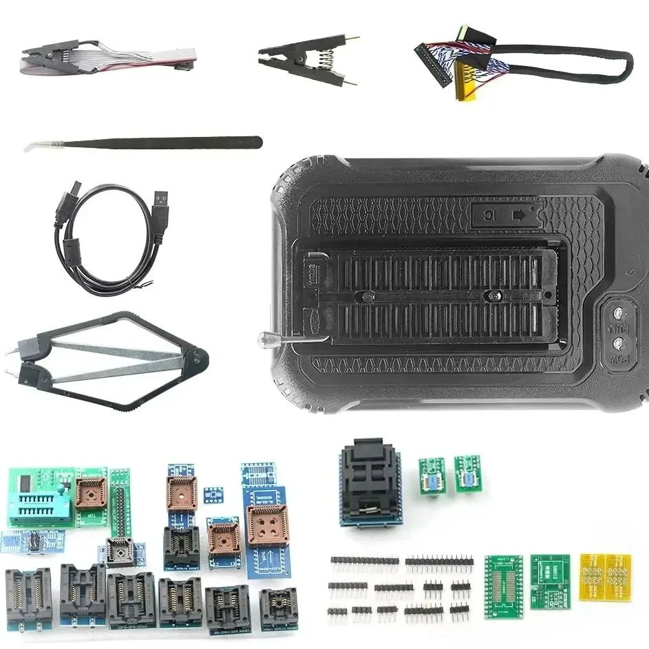 For XGecu T48 TL866II Plus Universal Programmer High-Speed USB Portable with 30 Adapters for NAND Flash AVR PIC EEPROM