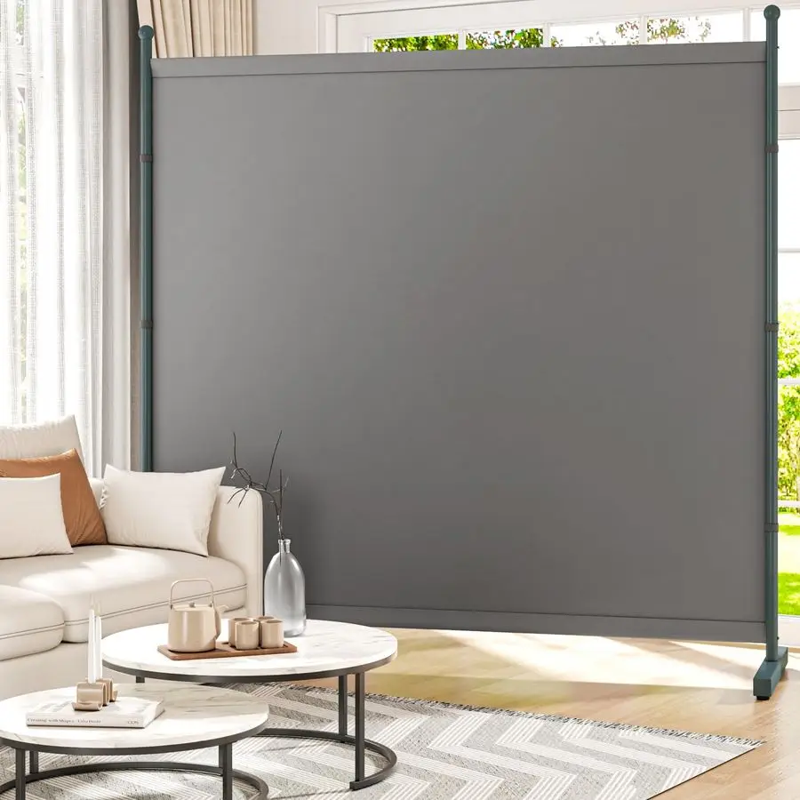 

Декоративная перегородка для комнаты, 6 футов, особо прочная, из одной панели, для зонирования пространства, отдельно стоящая, 71 дюйм