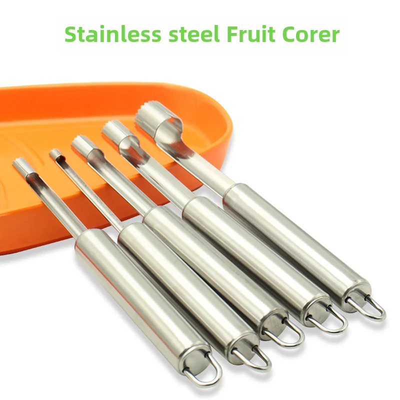 Stainless steel hawthorn corer red date apple corer cherry seed removal tool kitchen gadgets