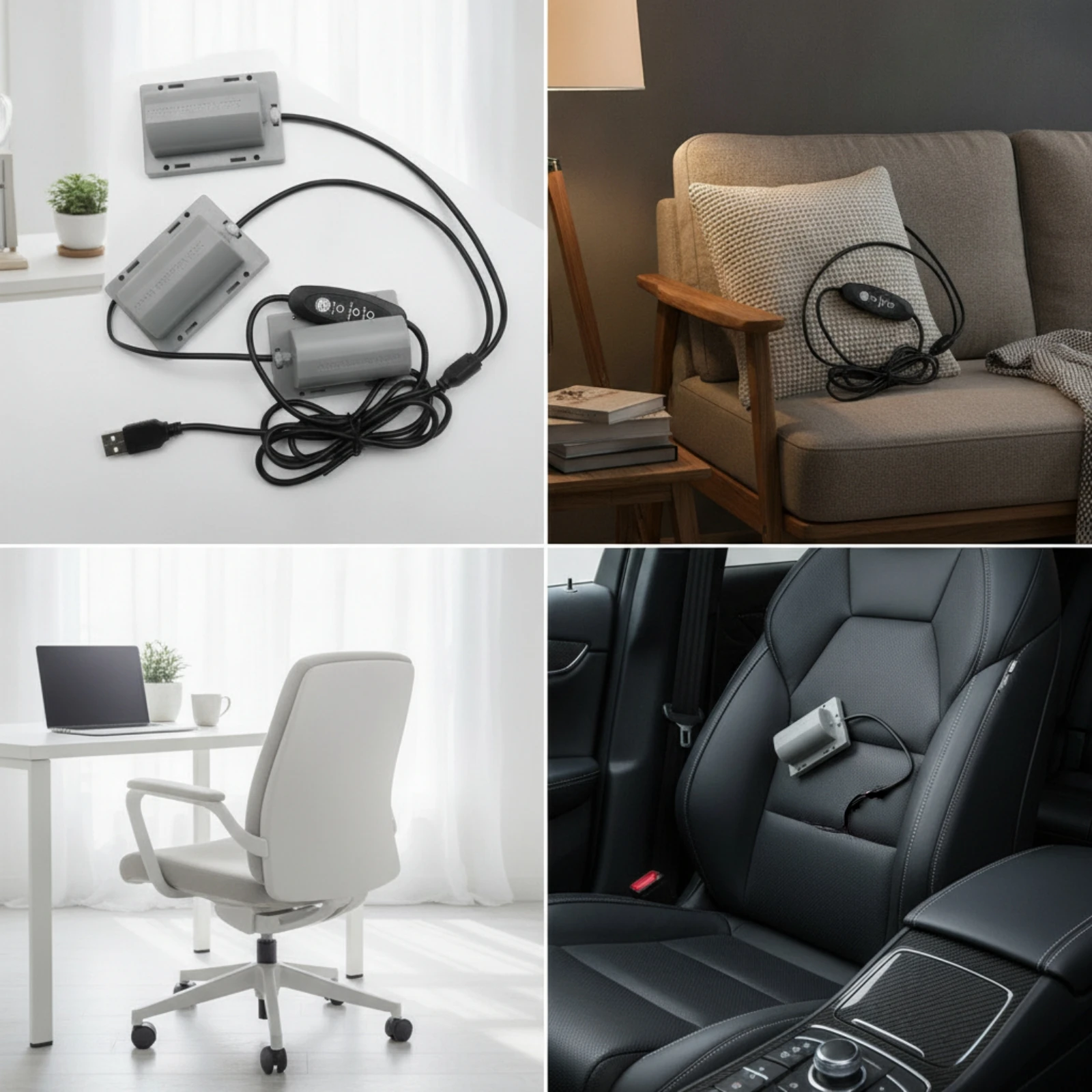 Vibrationsmotor-Baugruppe mit Auto-Abschaltfunktion, Doppelkopf-Vibrationsmotor 4500 U/min Mini für Heimwerker, Massagekissen, Sitzauflagen