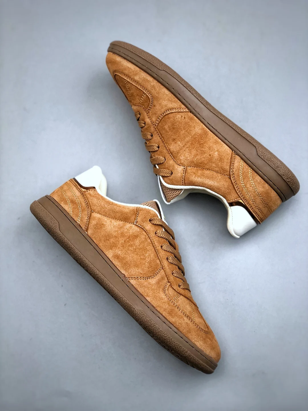 أحذية رياضية كاجوال من جلد الغزال للرجال، أحذية جري مريحة للمشي، أحذية تنس رياضية يومية مضادة للانزلاق في الهواء الطلق