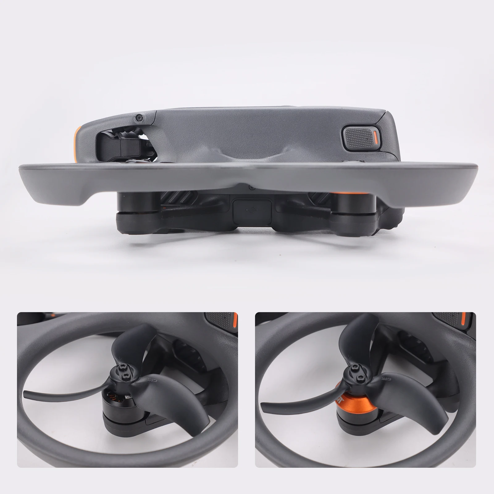 

Motor Protective Cover for DJI Avata 2 Aluminum Alloy Motor Cover Drone Dust Shield Accessories 4pcs Orange Black