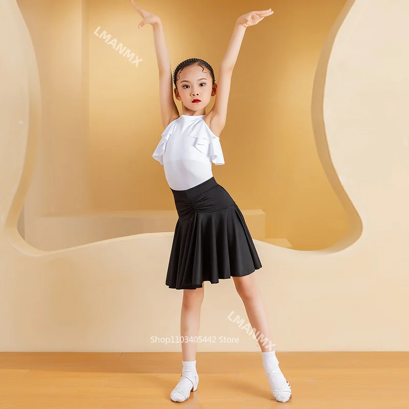 children's-2025-new-latin-dance-summer-professional-hanging-neck-split-style-exam-competition-regulations-performance-dress
