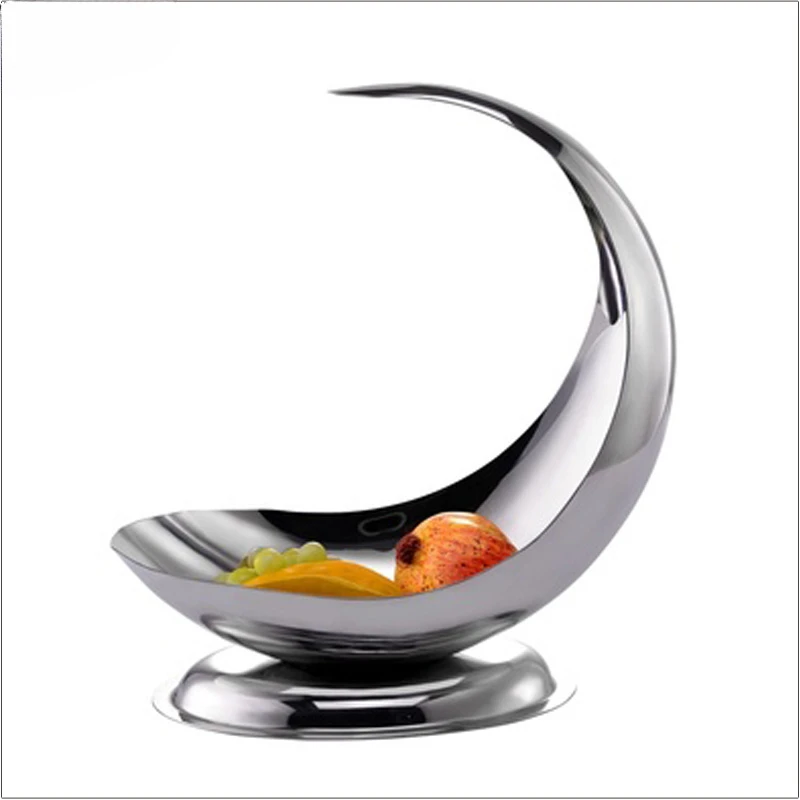 Other wedding decoration stainless steel hanging round plate gold fruit tray luxury hammered stainless steel fruit bowl