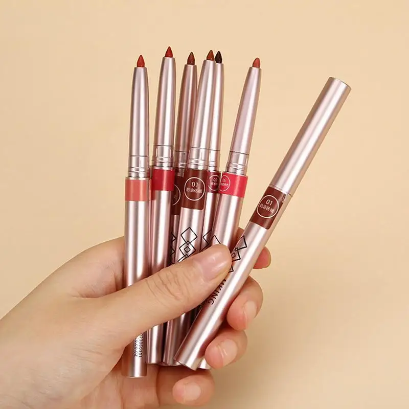 1 Stuks Langdurige Lipliner Potlood Make-Up Lip Cosmetische Matte Lip Voering Stick Pen Voor Vrouwen Make-Up