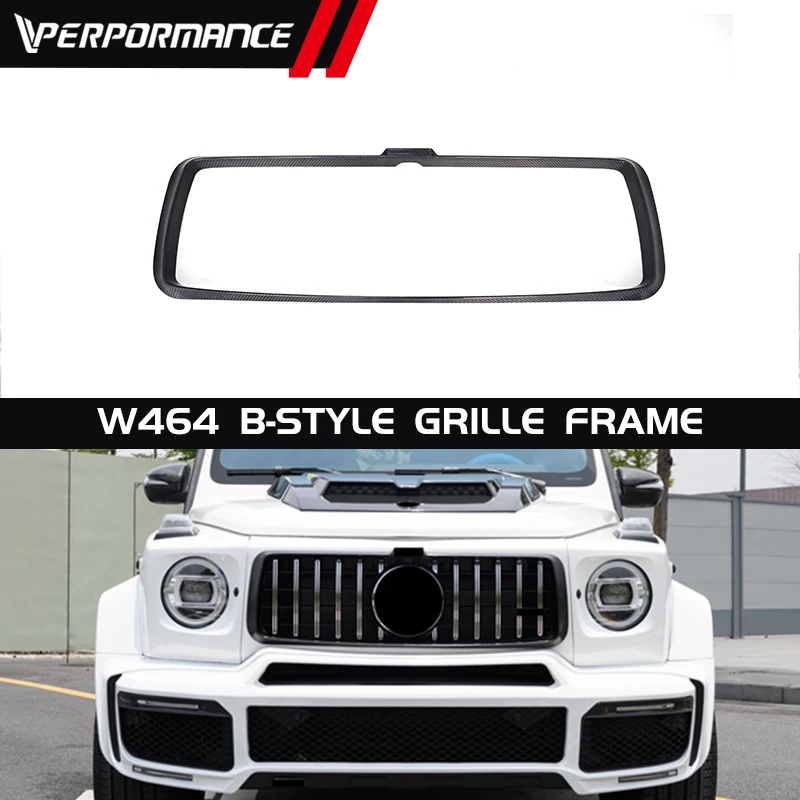 G-Class W464 W463A B900 Передняя решетчатая рама для года ~ G63 Центральная рама из сухого углеродного волокна, детали кузова автомобиля