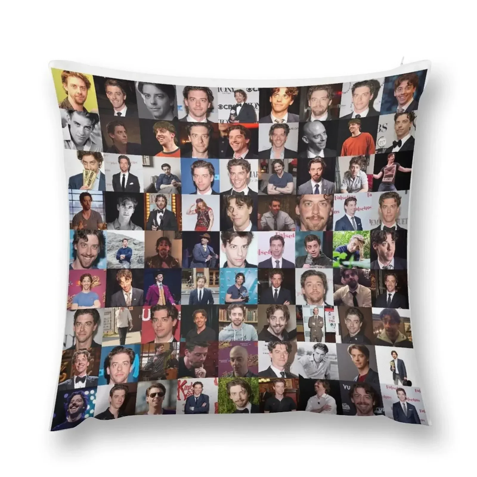 Christian Borle Collage - Many Items Available Throw Pillow Room decorating items Sofa Covers pillow