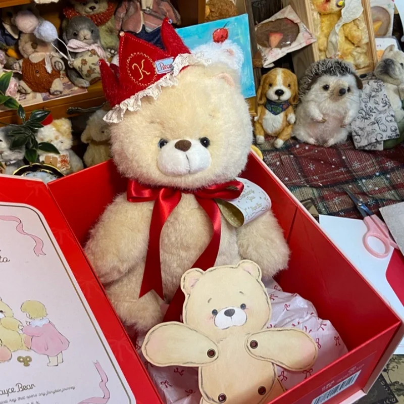 Kaycebear Guardian Knight Teddy Bear Plush Doll Romantic Wedding Engagement Gift Stuffed Animal Luxury Gift Box Packaged Gifts