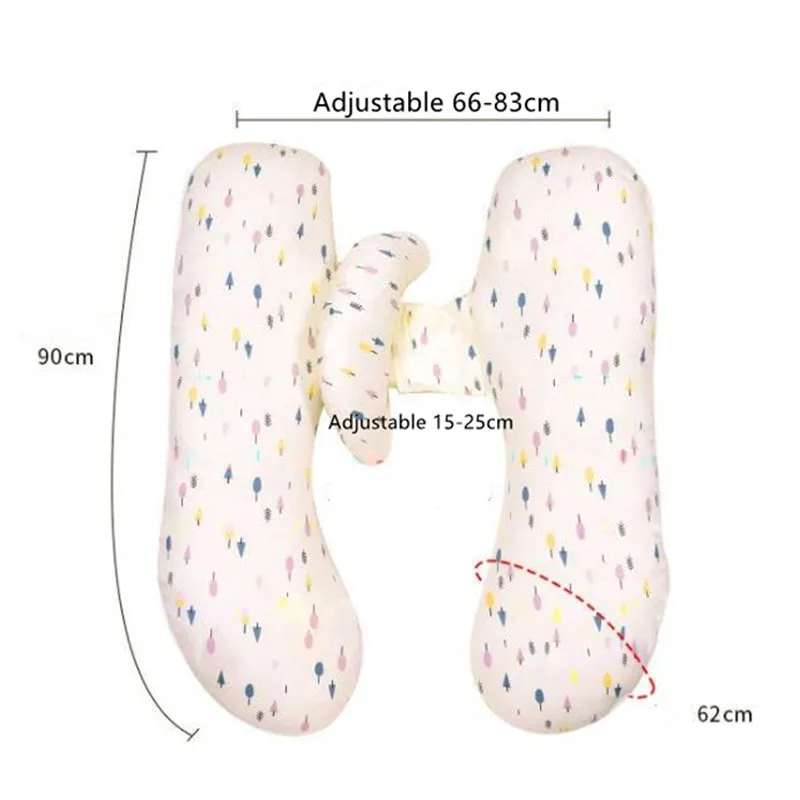 Многофункциональная Удобная подушка для сна для беременных женщин поддерживающая талию Подушка для сна для живота хлопковая дышащая регулируемая подушка