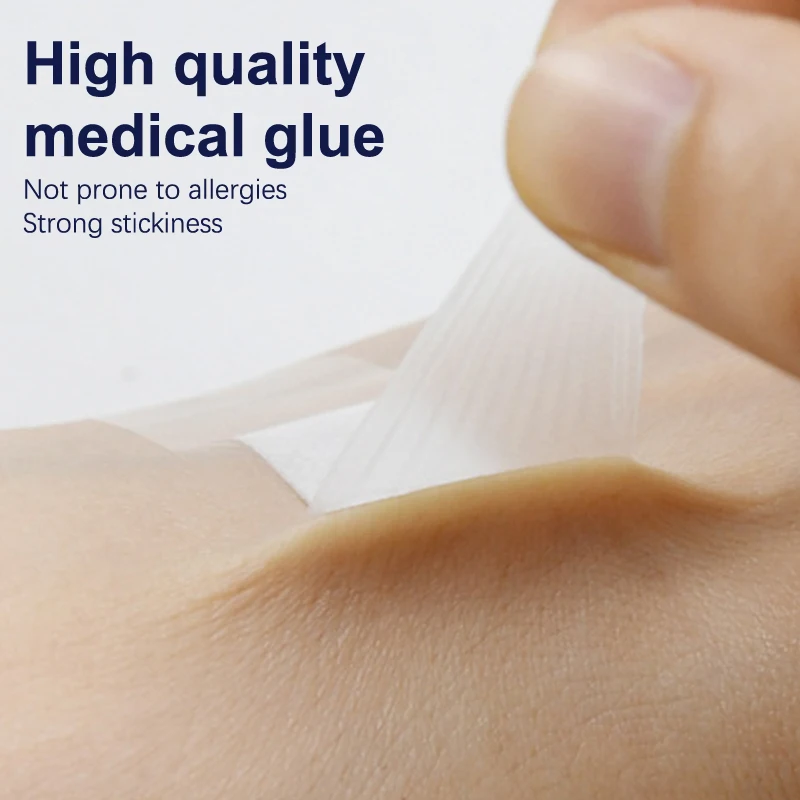 120Pcs/box PU Transparent Waterproof Band Aid Adhesive Medical Strips Plaster For Wound Sports Bathing