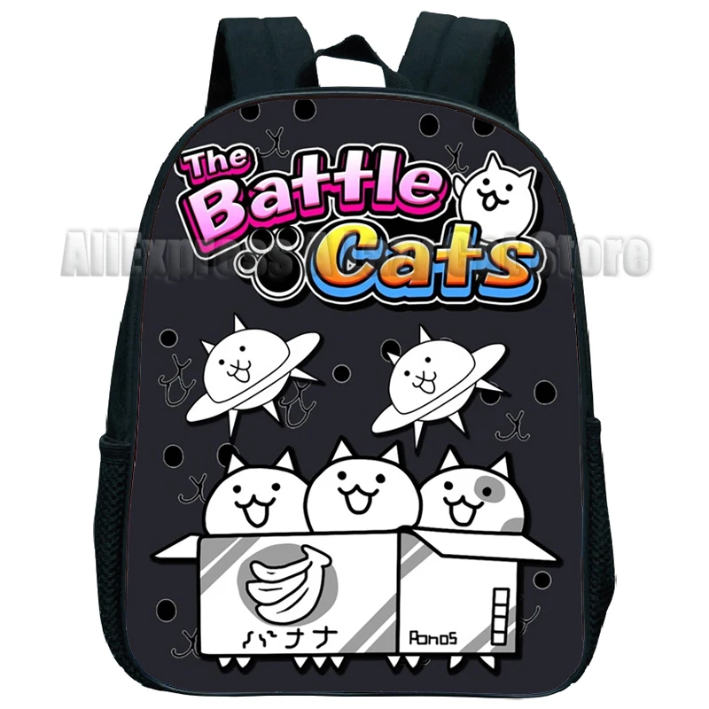 Mochila De felpa The Battle Cats para niños, juego de dibujos animados, Bolsa Escolar para jardín de infantes, regalo para bebés, niños y niñas