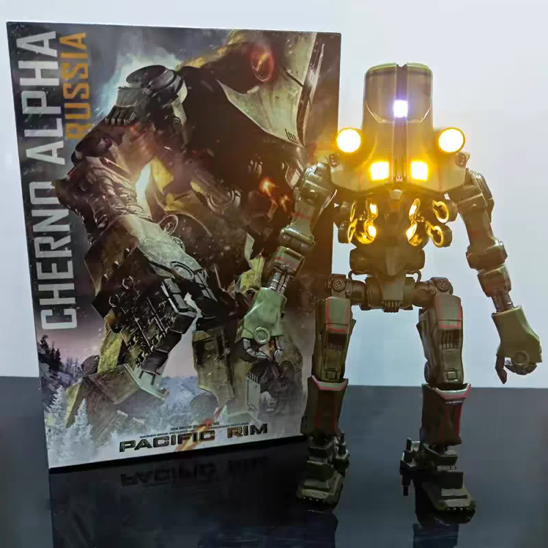 

21cm New Pacific Rim Cherno Alpha Action Figure Crimson Typhoon Light Upgrade Anime Figure For Kids Room Decoration Toys Gift