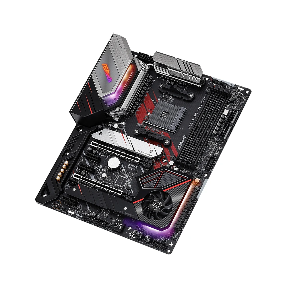 Материнская плата ASRock X570 PG VELOCITA с поддержкой 3600X 5600G 5600X 5700X 5800X3D 5950X Процессор DDR4 4400 МГц M.2 NVME HDMI AM4 Материнская плата