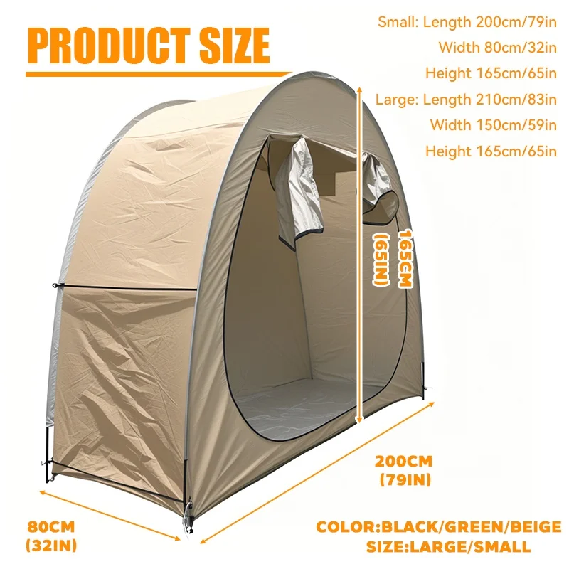1 Pack Compact Foldable Bike Storage Shed, Shelter for Cyclists, Lawn Patio Bicycle Storage Tent for Home Garden