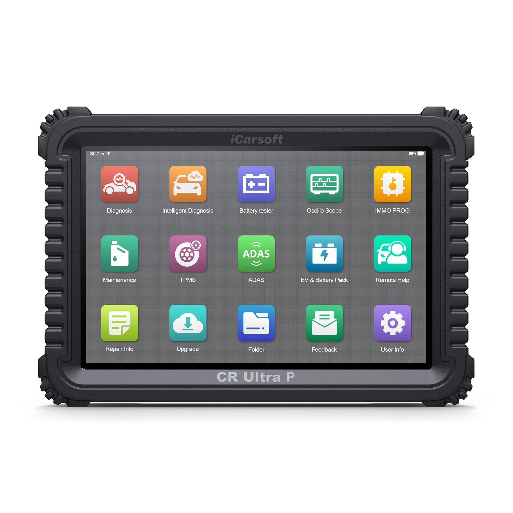 

iCarsoft CR Ultra P OE-Level Diagnostic Tool with ECU Coding Topology Map 41 Resets Full Active Test/CANFD/DoIP/3Years Free Upda