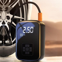 120W Automobile Tire Inflator Cordless Car Tire Inflator Pump 150PSI Quick Inflation Portable Air Compressor for Motorcycle Bike