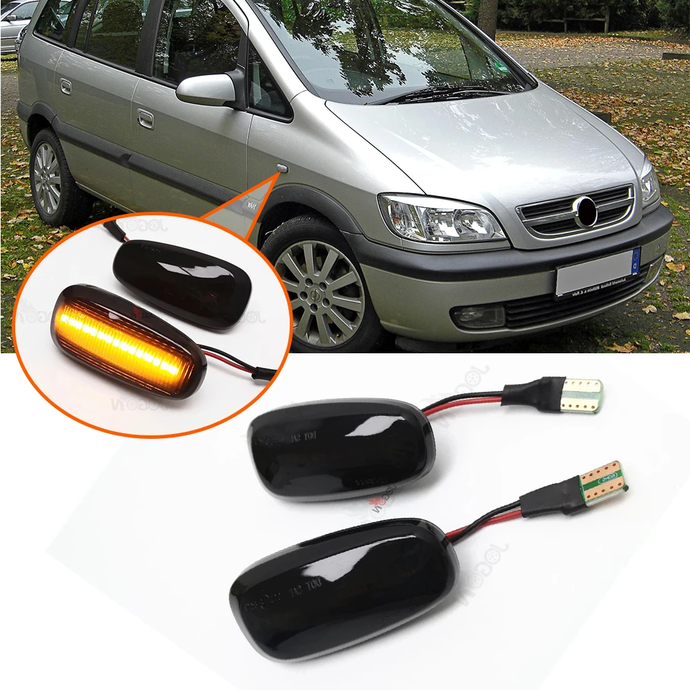 Dynamic LED Turn Signal Light JOGON Side Fender Marker Lamp For Astra G 1998 1999 2000 2001-2009 Opel Zafira A 1999-2005