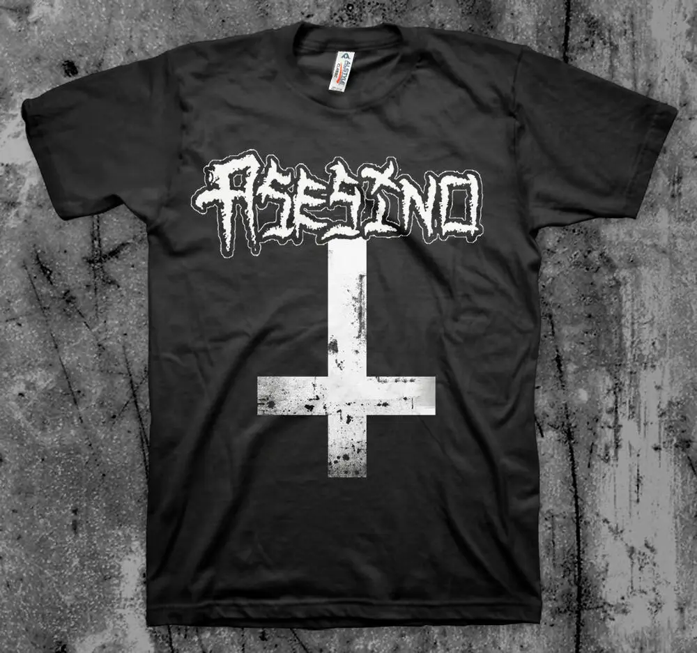 Asesino 'Cross' T Shirt  High Quality 100%Cotton Short Sleeve