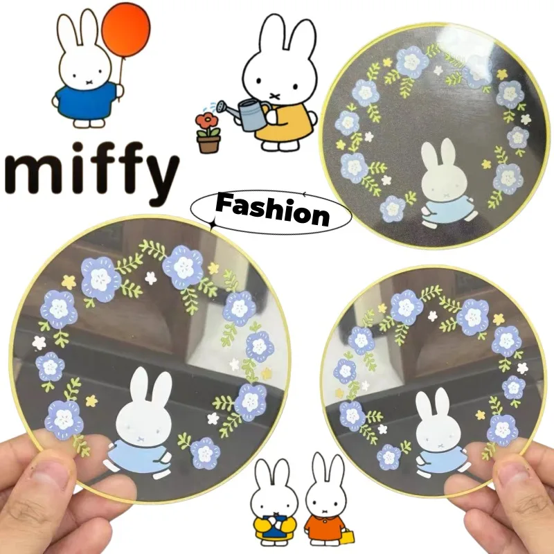 

Новая креативная крышка-подставка Miffy для кружки: универсальная круглая крышка с мультяшным принтом кролика, модный и изысканный пылезащитный аксессуар для чашки
