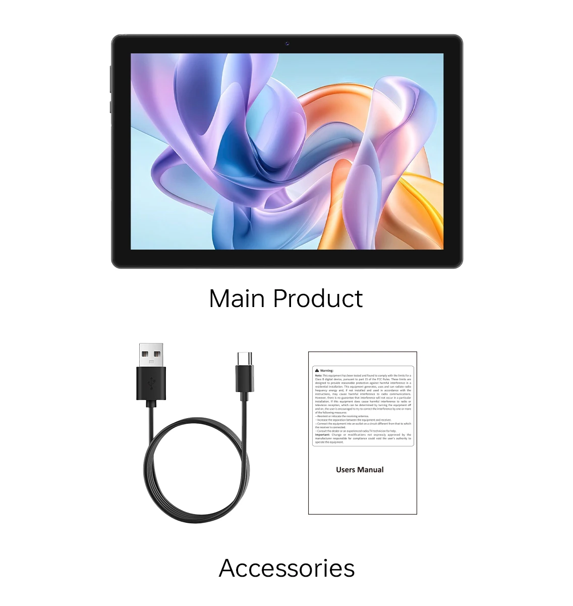 I-Atar 다국어 안드로이드 태블릿 10.1인치, 안드로이드 12.0 타블레타 4Gb Ram 64Gb 스토리지, Type-C 충전, Mtk6737 쿼드 코어 프로세서, 1280*1920 Ips Hd 터치 스크린, 듀얼 카메라 태블릿 컴퓨터, 2.4g Wifi 지원, 내장 6000Mah 배터리