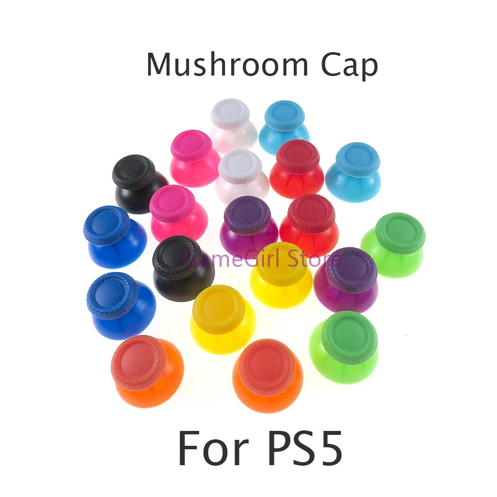 

200pcs Replacement for PlayStation 5 PS5 Controller Colorful 3D Joystick Analog Thumbsticks Mushroom Cap