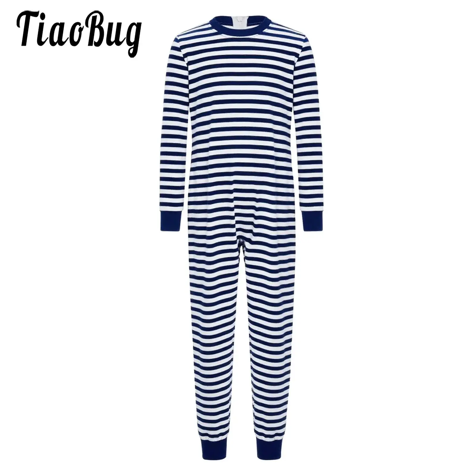 

Children Special Needs Adaptive Clothing Long Sleeve Anti-Strip Back Zipper Striped Rompers Boys Girls Special Supplies Jumpsuit