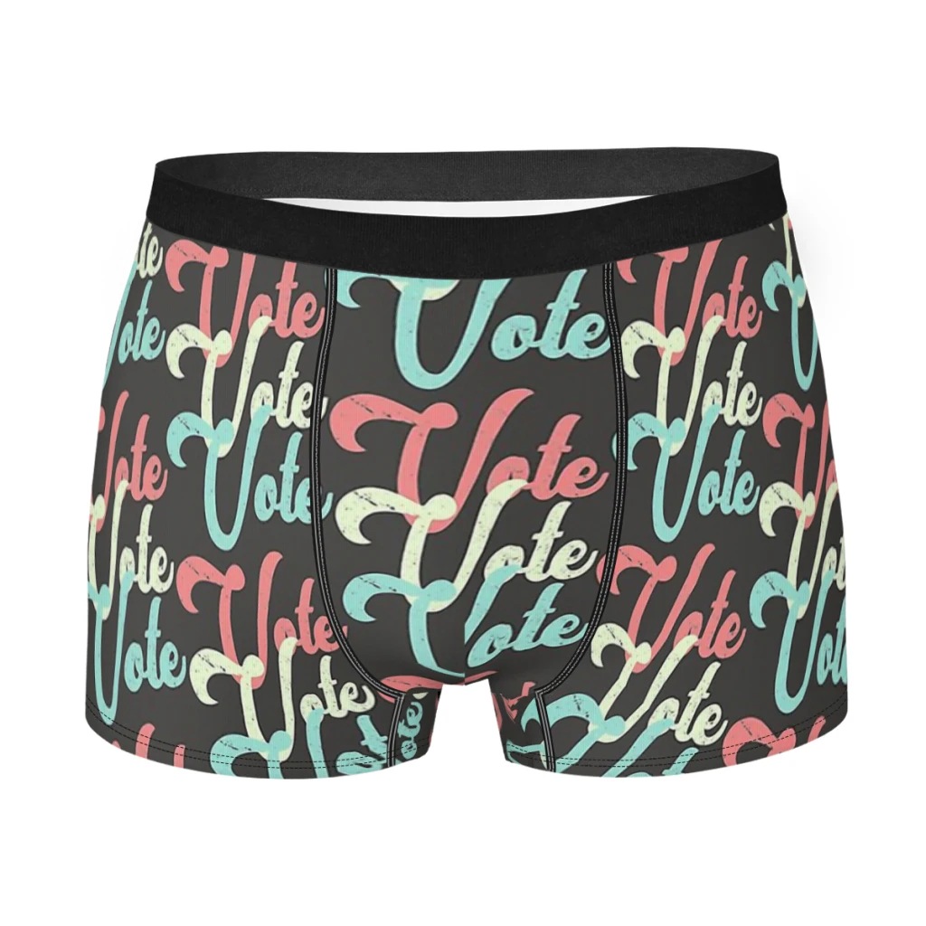 

Colorful Vote Support Favor Underpants Homme Panties Male Underwear Comfortable Shorts Boxer Briefs