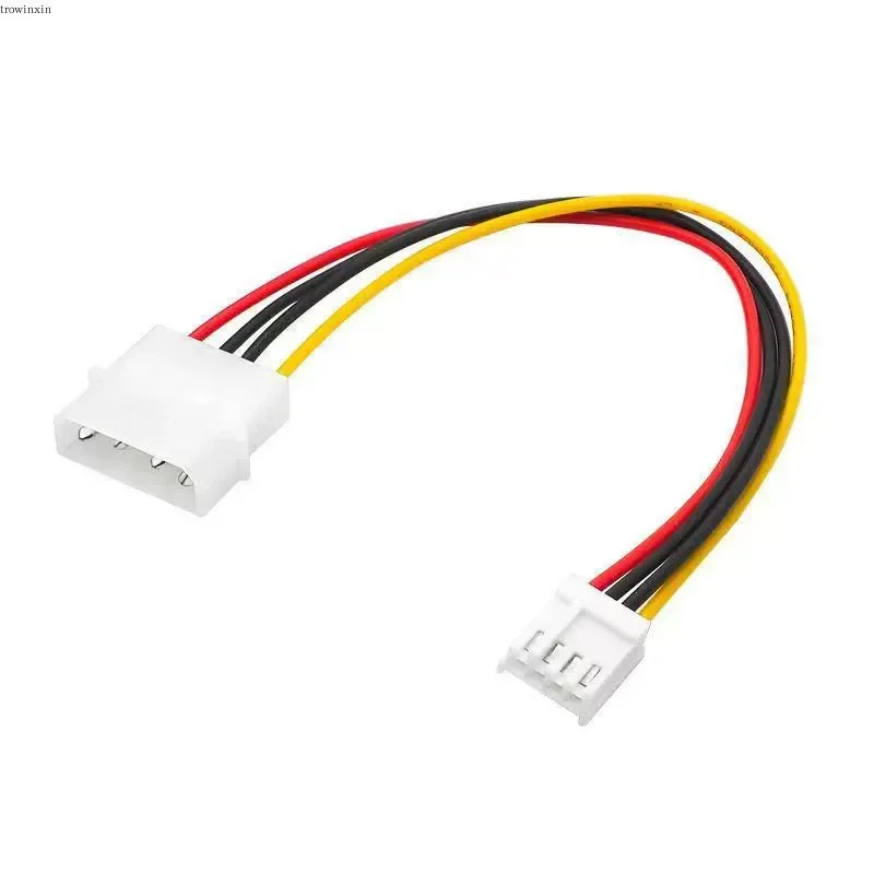 IDE Power to Floppy Drive Power Cord Large 4Pin to Small 4Pin Adapter Cable for PC Computer Internal Hard Disk Drive