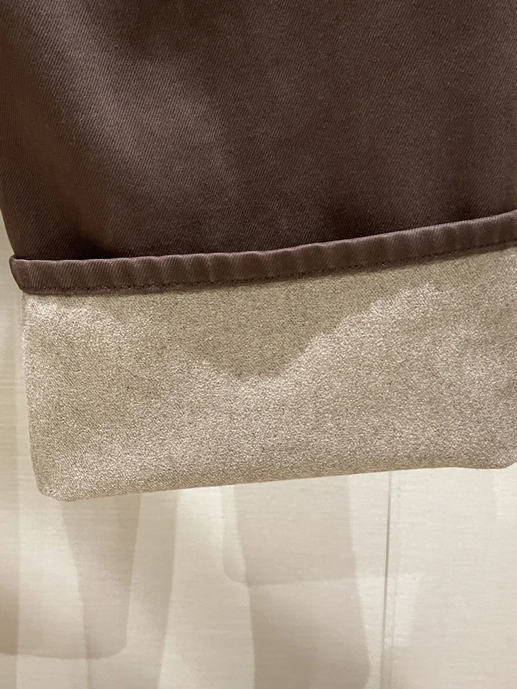 Ce Brown High Waist Wide Leg Jeans Women's Casual Slimming Fce Denim Pants Commute Sle Pure Color Button Detail