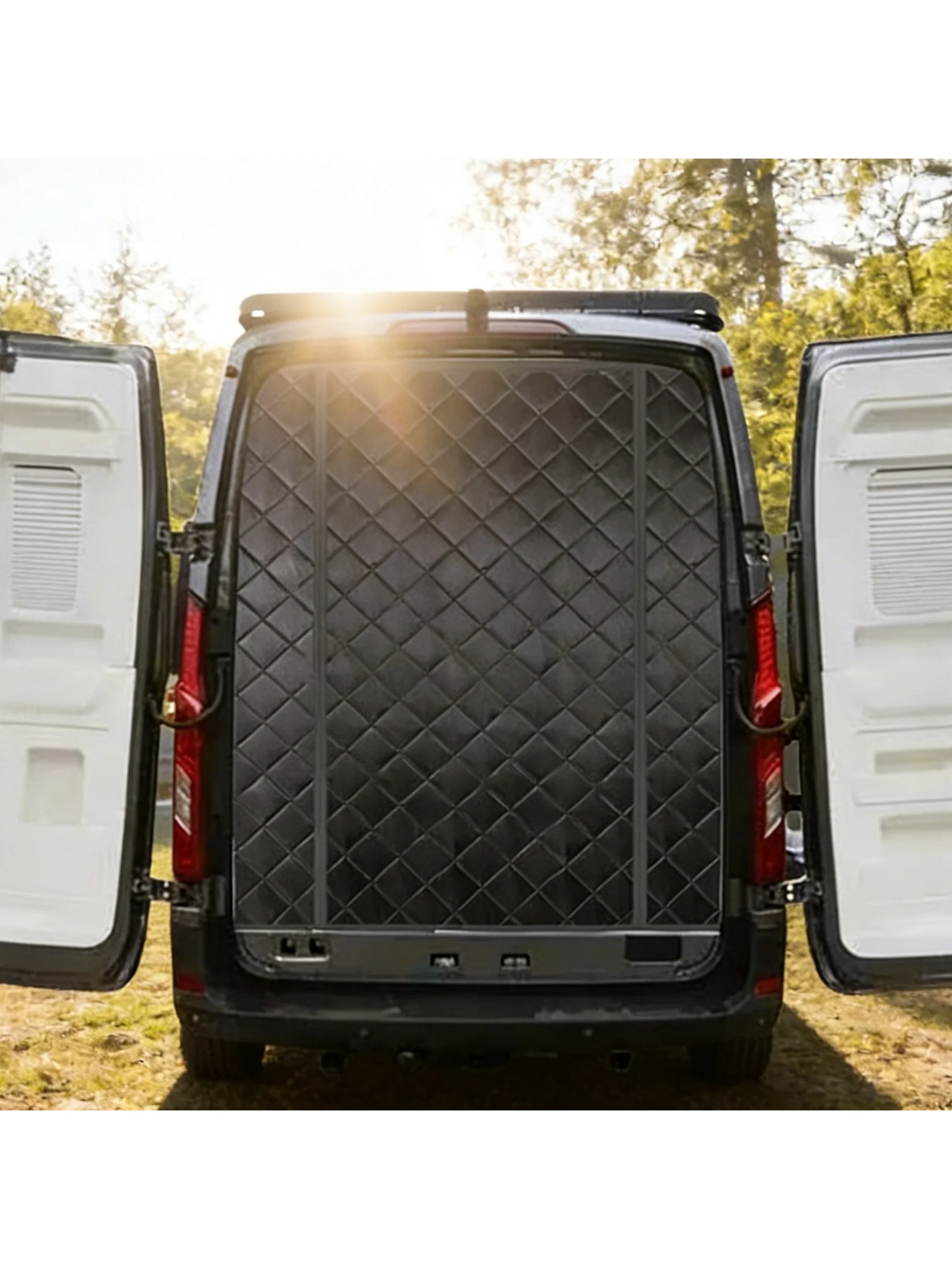 Zasłona na tylną klapę – termoizolacyjna osłona przeciwsłoneczna, ekran prywatności do RAM ProMaster/Fiat Ducato/Peugeot Boxer/Citroen Relay — 2