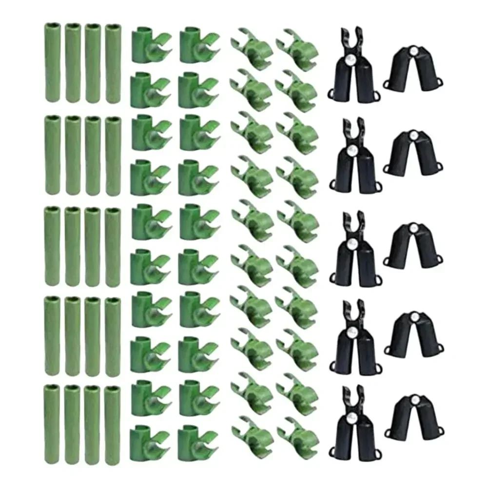 Adjustable Trellis Clip Connectors Set 70 Pieces Designed to Provide Reliable Support to Various Climbing Plants