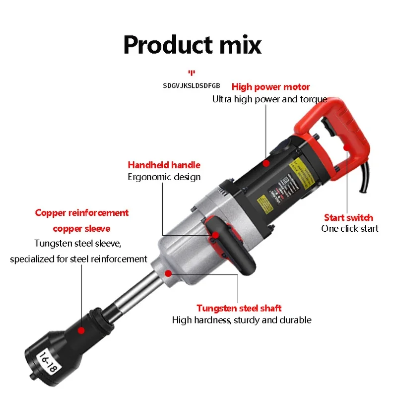 Industrial Gr Wrench Plug-in High-Power Automotive Repair Truck Excaor Special Heavy- Impact