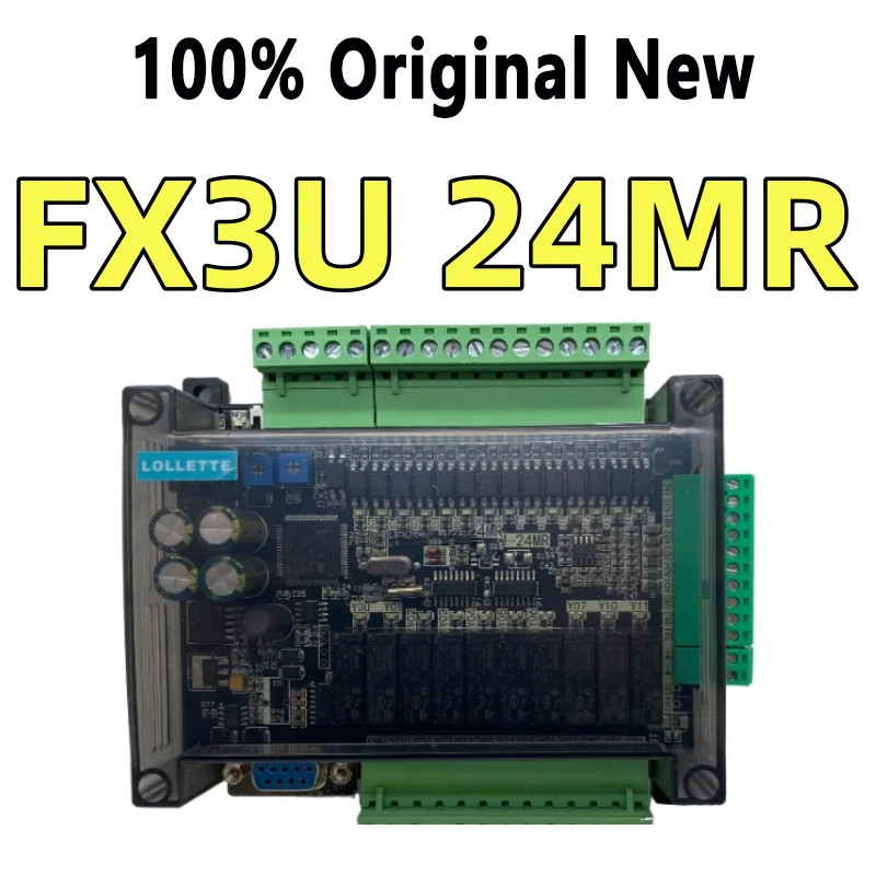 Le3u Fx3u 24mr 6ad 2da Rs485 Rtc ( Clock) 14 Input 10 Relay Output 6 Analog Input 2 Analog Output Plc Controller