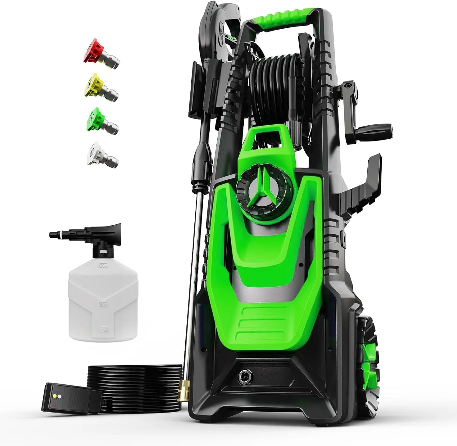 

Electric Pressure Washer, 5000PSI 3.2GPM Power Washer with Hose Reel, Foam Cannon, Car Washing Machine with 20FT Hose, 35FT Cord