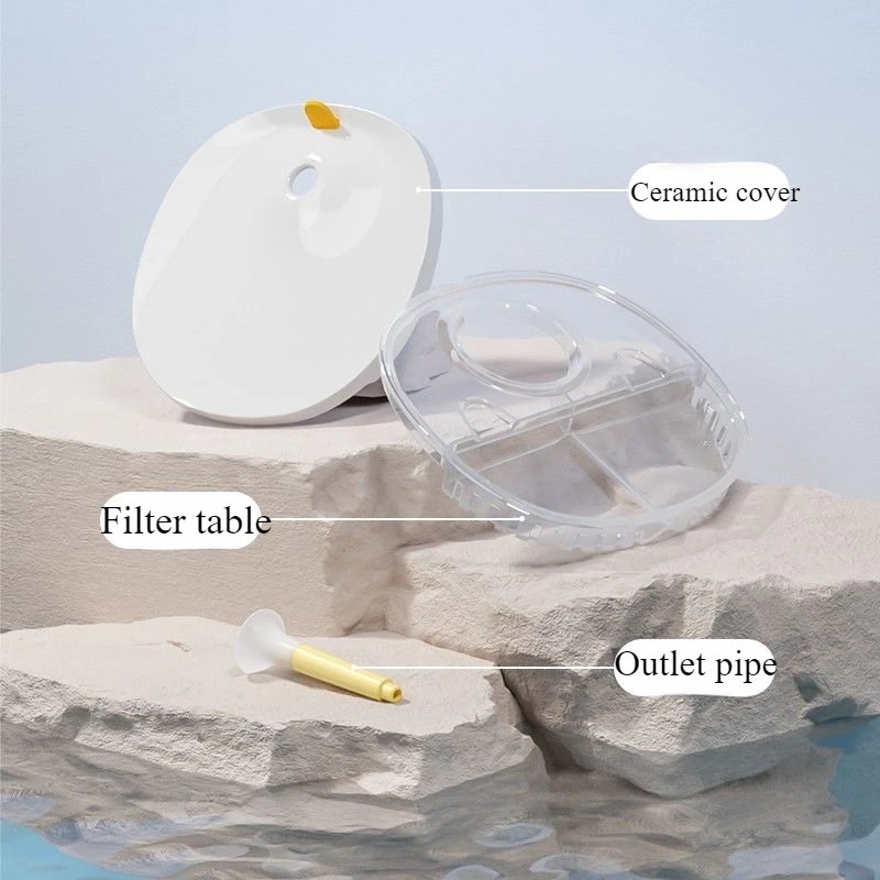 Homerun Special Pet Water Dispenser Ceramic Cover Pet Automatic Water Cooler Accessories Safe and Removable Cleaning Pet Product