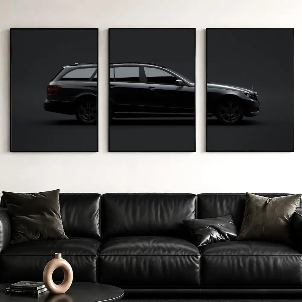 E Class E-Estate Car Painting Calligraphy Canvas Wall Art Poster Set for Bedroom Living Room Home Decor Prints Gift