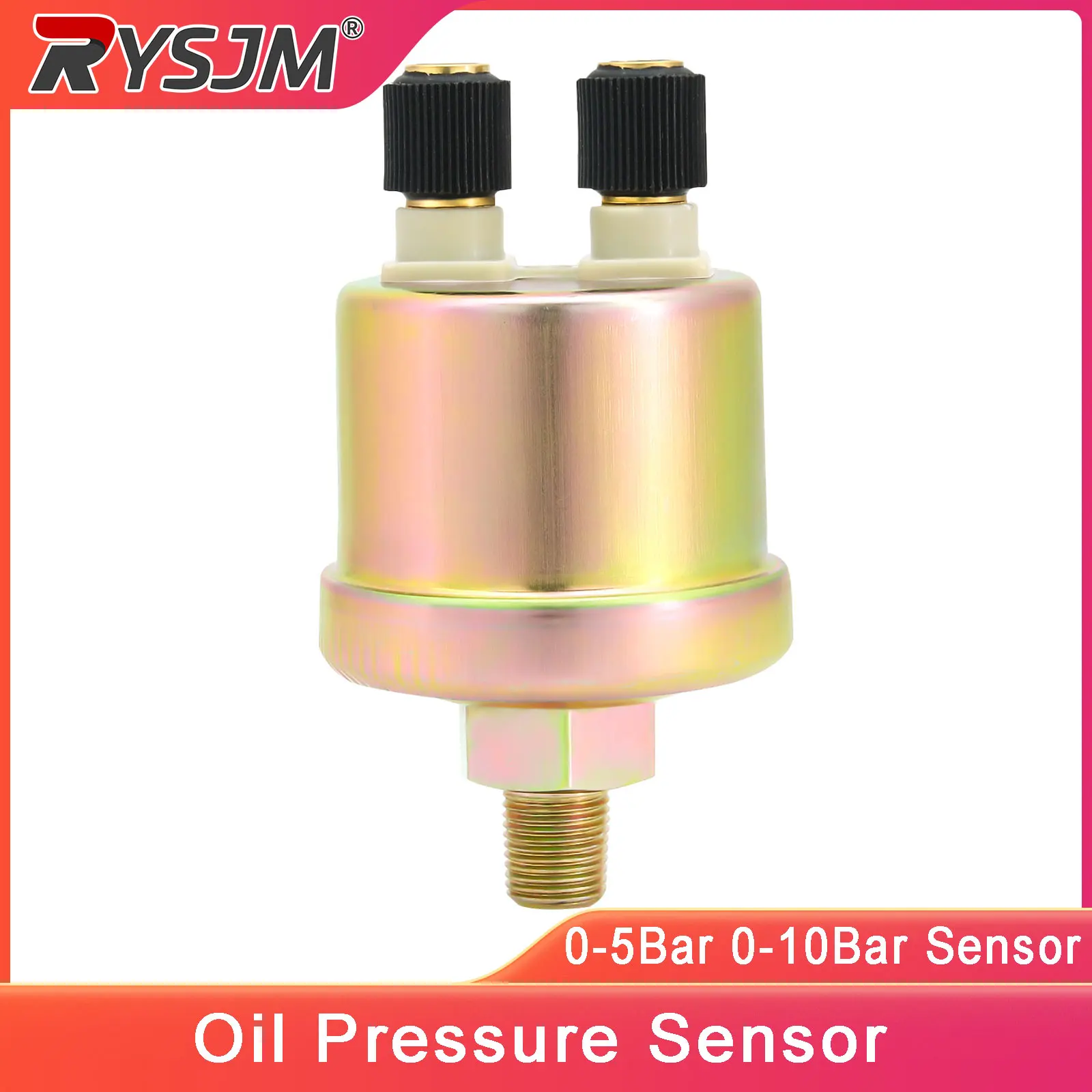 1/8NPT Engine Oil Pressure Gauge Sensor 10-184OHMS 0-5BAR 0-10BAR Sender Switch Sending Unit Oil Pressure Meter Sensor Car Acces