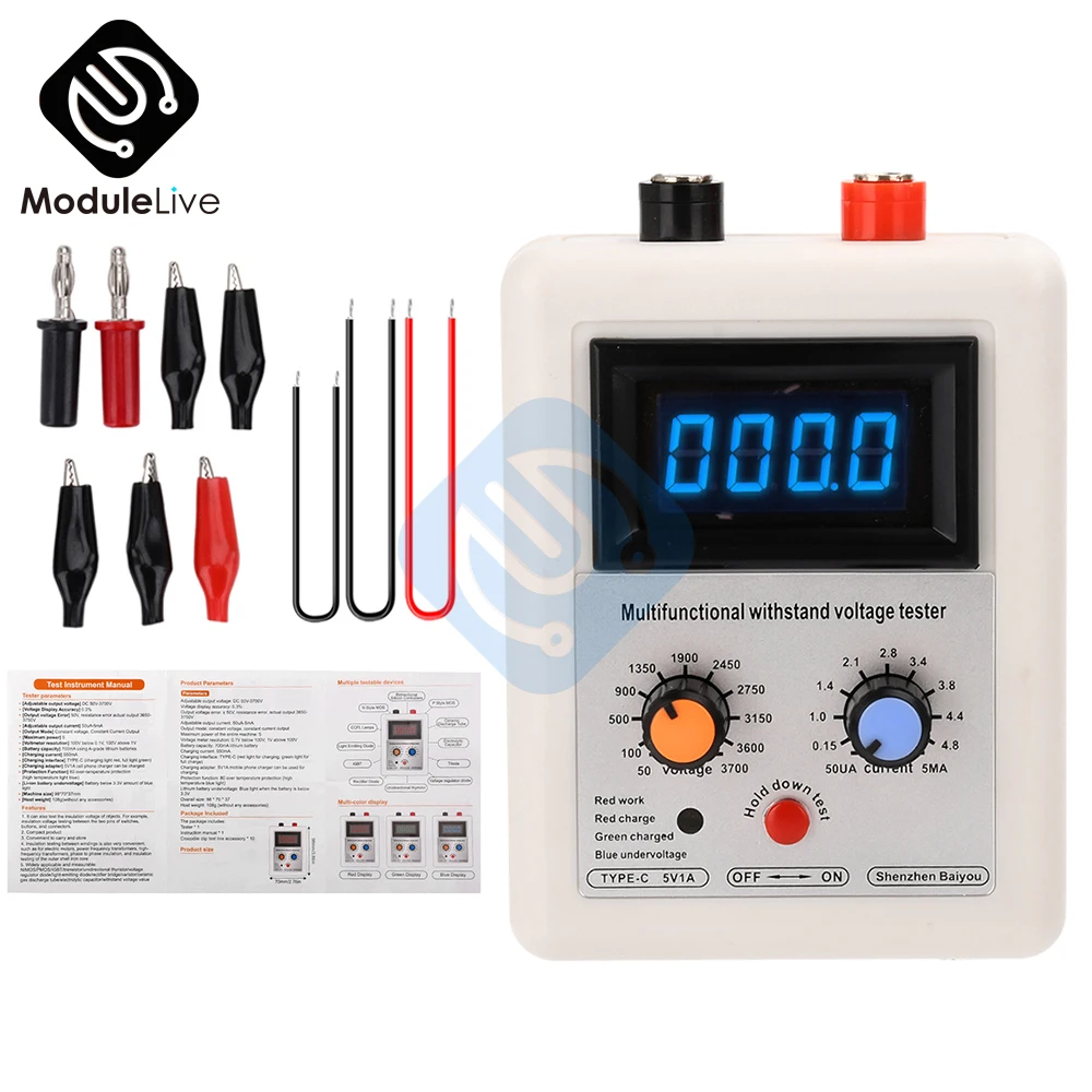 Igbt Transistor Tester Tensão 0v3500v Diodo Mos Triode Mov Led Capacidade de Tensão Transistor sem Suporte