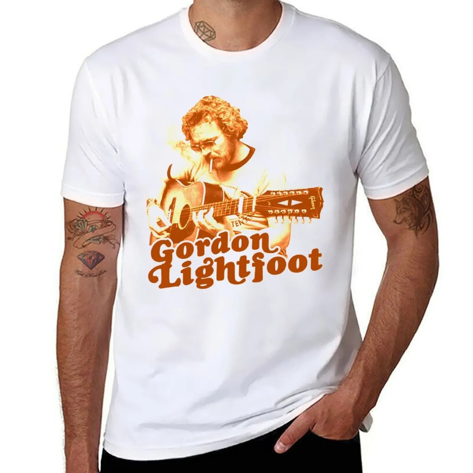 

Mens Funny Gordon Lightfoot Gift For Music Fans T-Shirt t shirts cotton 100% g man t shirts for men T-Shirt
