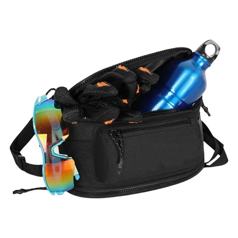 Motorcycle Touch Clear Screen Navigation Package Handlebar Bag Oxford Cloth Zipper Navigation Bag Multifunctional Organizer Case