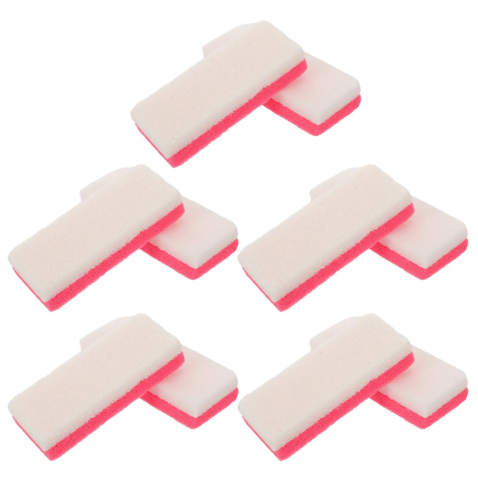 10개입 발 각질 제거용 양면 페디큐어 도구 가벼운 미니 연마석 발 스크러버