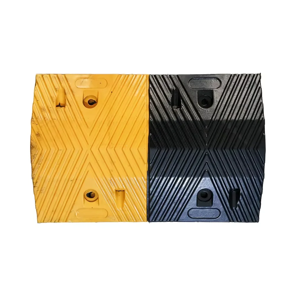Durable 100cm/1000mm Roadway Safety Rubber Speed Reducer Speed Breaker and Road Rubber Speed Hump Bump