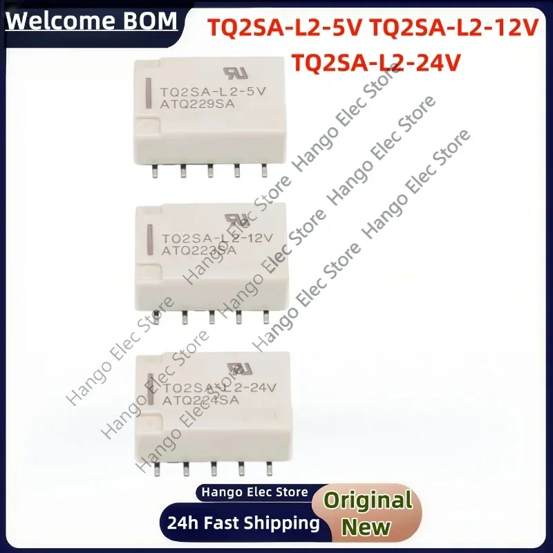 5PCS/Lot Original TQ2SA-L2-5V TQ2SA-L2-12V TQ2SA-L2-24V SMD 10PIN 5V 12V 24V Signal Relay