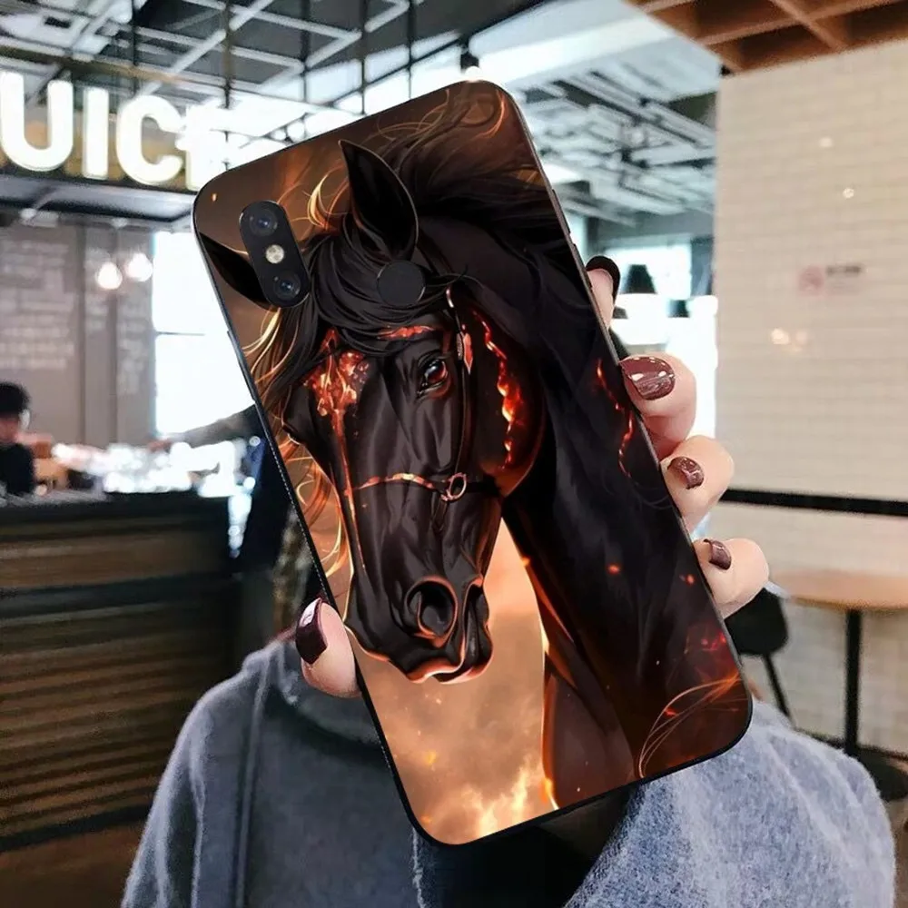 Animal Steed Horse Phone Case For Samsung S 20 21 22 23 plus Ultra for Redmi Note 8 9 10 11 for Huawei Y 5 6 9