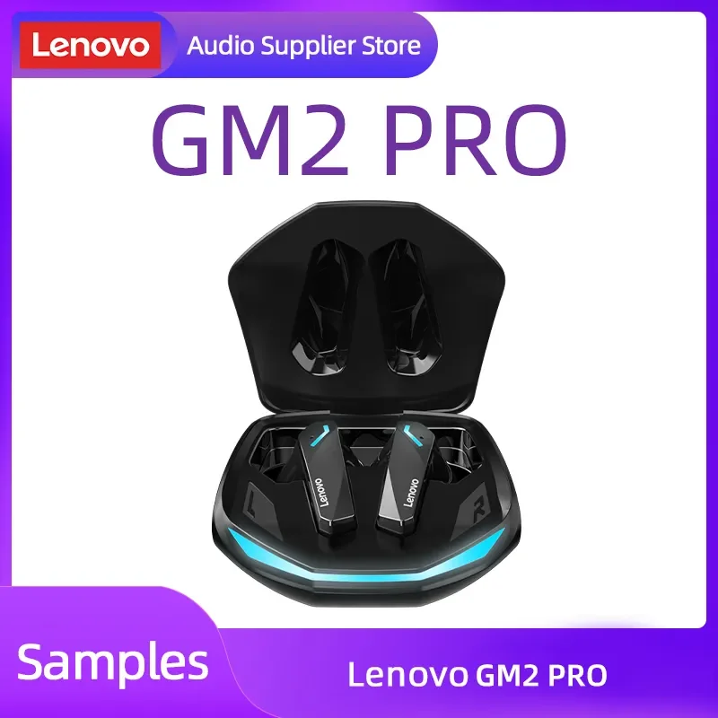 

Choice Lenovo GM2 Pro 5.3 Earphone Bluetooth Wireless Earbuds Low Latency With Mic Headphones HD Call Dual Mode Gaming Headset