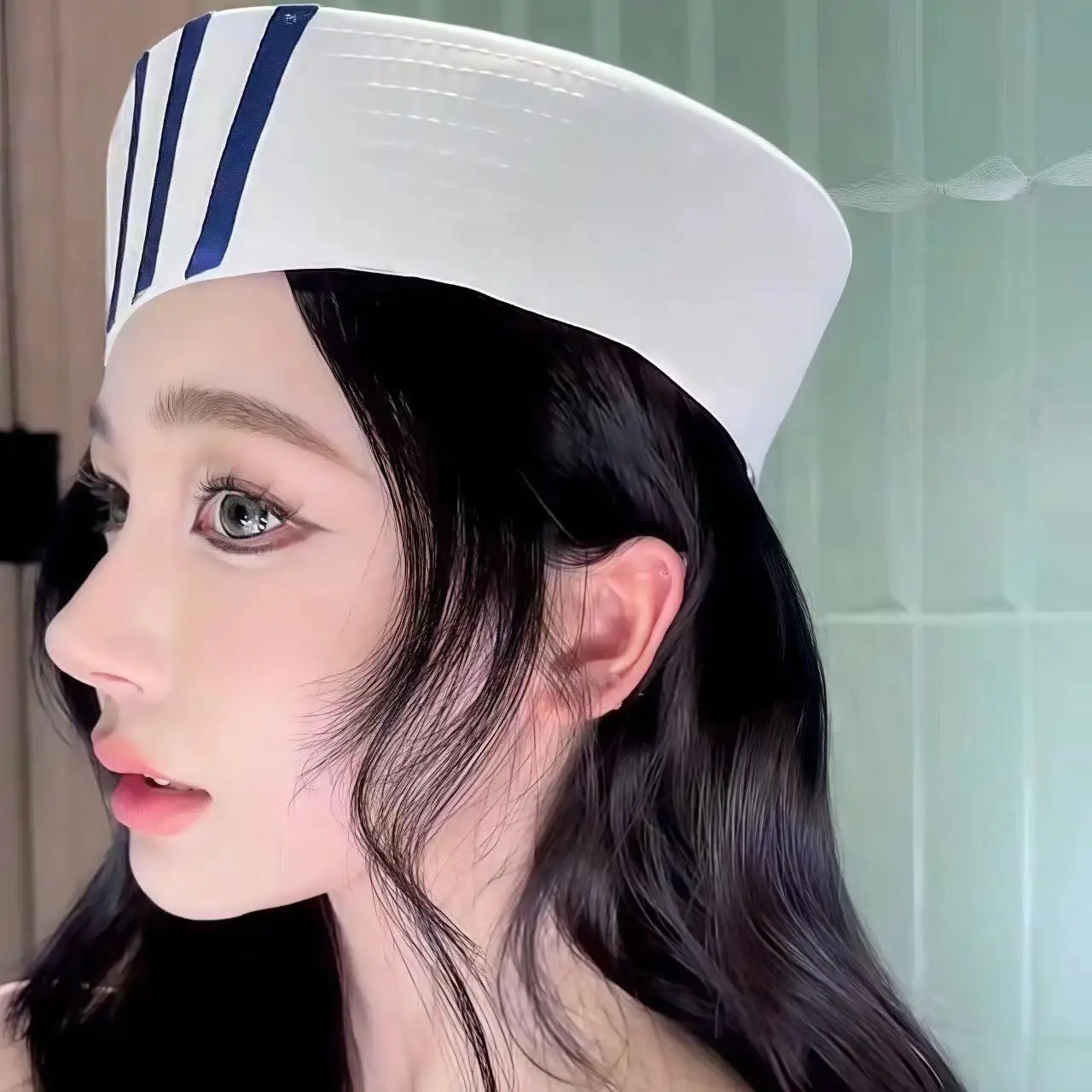 

Military Hat Army Peaked Sweet Sailor Cute Blue Female Headpiece Korean-style Octagonal Beret Outdoor Navy Cap 8M224
