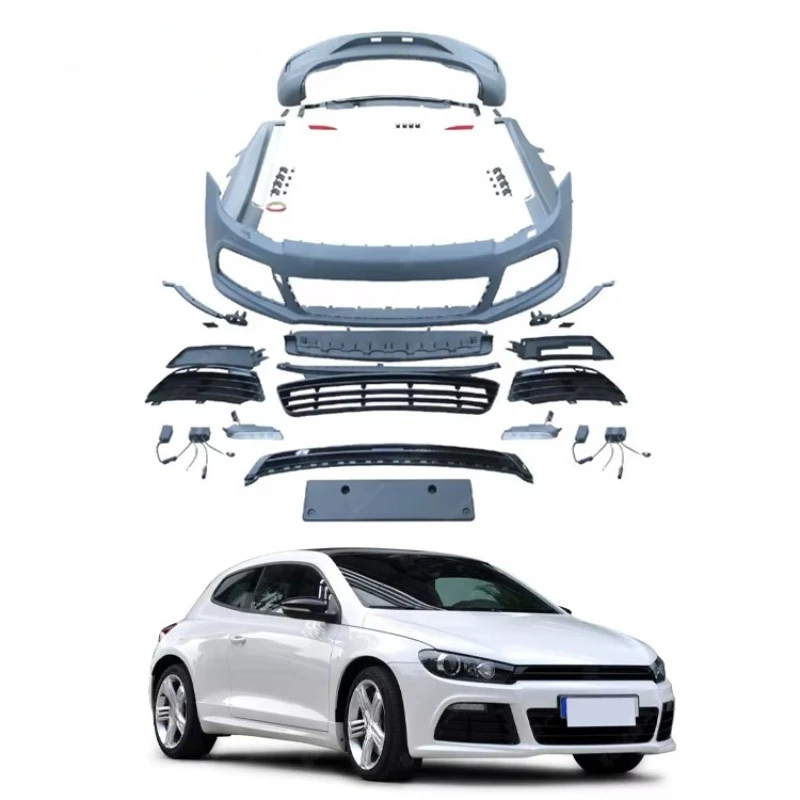 

Factory Price R Style Body Kit for Volkswagens VW Scirocco 2009 Front Rear Bumper Side Skirts Car Kit